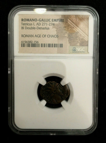 Authentic Roman Empire Bronze Coin Roman AE of Tetricus II (AD 273-274) NGC - Collectors Couch