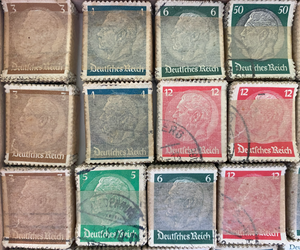 Rare Authentic Lot of 4500 1932-1933 German Hindenburg Stamps - Well Preserved - Collectors Couch