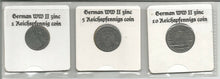 Load image into Gallery viewer, WWII German Coins 1,5,10 Reichspfennigs COA &amp; History &amp; Album Included - Collectors Couch