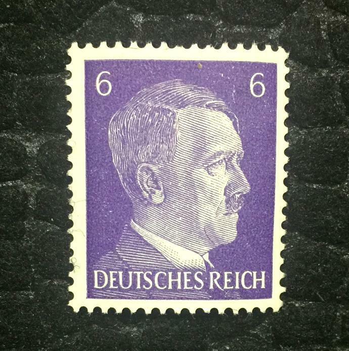 Rare Old German Authentic WWII Unused Hitler 6K Stamp – Collectors Couch