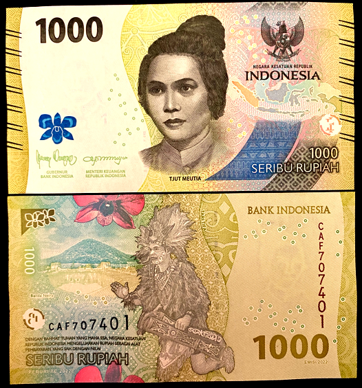 Indonesia 1000 Rupiah 2022 Banknote Currency BILL UNC - Collectors Couch