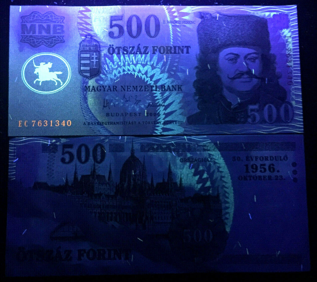 Hungary 500 Forint 2006 Banknote World Paper Money Currency Bill Note UNC - Collectors Couch