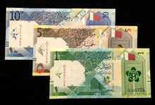 Load image into Gallery viewer, Qatar 1 5 10 Riyal 2020 Banknote Set World Paper Money UNC Currency Bill Notes - Collectors Couch