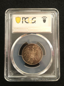 Rare Historical Silver 1907-D Germany 1 Mark PCGS MS64 - 100 Plus Year Old - Collectors Couch