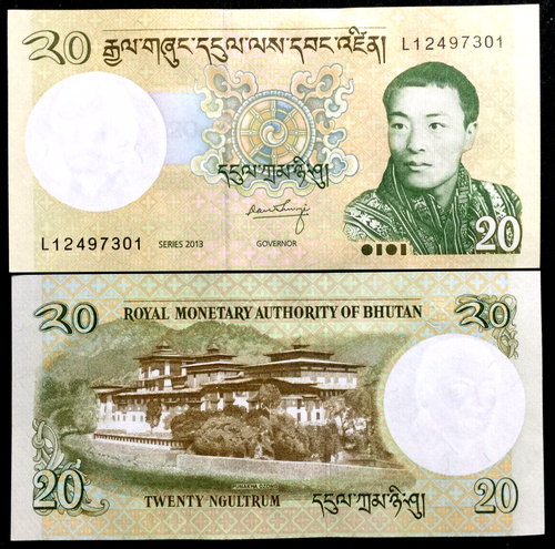 Bhutan 20 Ngultrum 2013 P-30 Banknote World Paper Money UNC Currency Bill Note - Collectors Couch