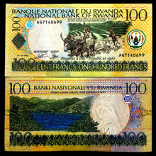 Load image into Gallery viewer, Rwanda Africa 100 Francs Banknote World Paper Money UNC Currency Bill Note - Collectors Couch
